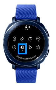 Wie kann ich bei meiner Gear Sport die Display-Helligkeit anpassen?