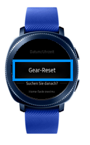 Wie kann ich meine Samsung Gear Sport auf die Werkseinstellungen zurücksetzen?