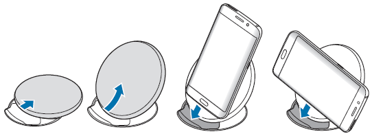 Samsung Galaxy S6 (edge/edge+), induktive Ladestation mit Telefonstütze