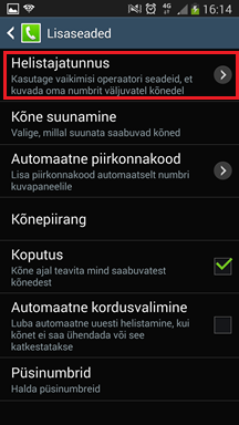 Valige Helistajatunnus
