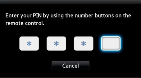 Sisestage PIN-kood „0000“