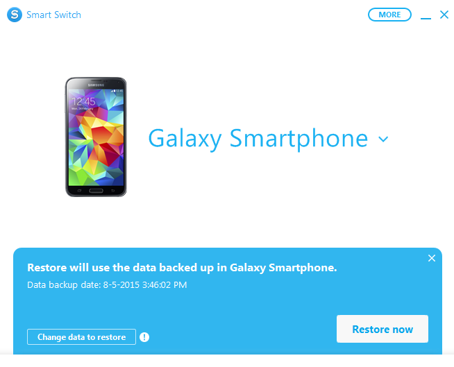 Valige “Restore now”