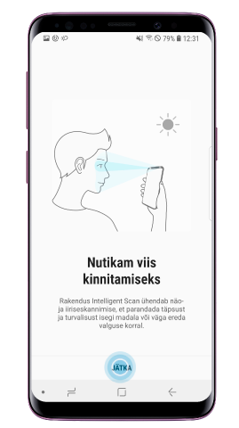 Lugege ekraanil kuvatavaid juhiseid ja puudutage 'Jätka'