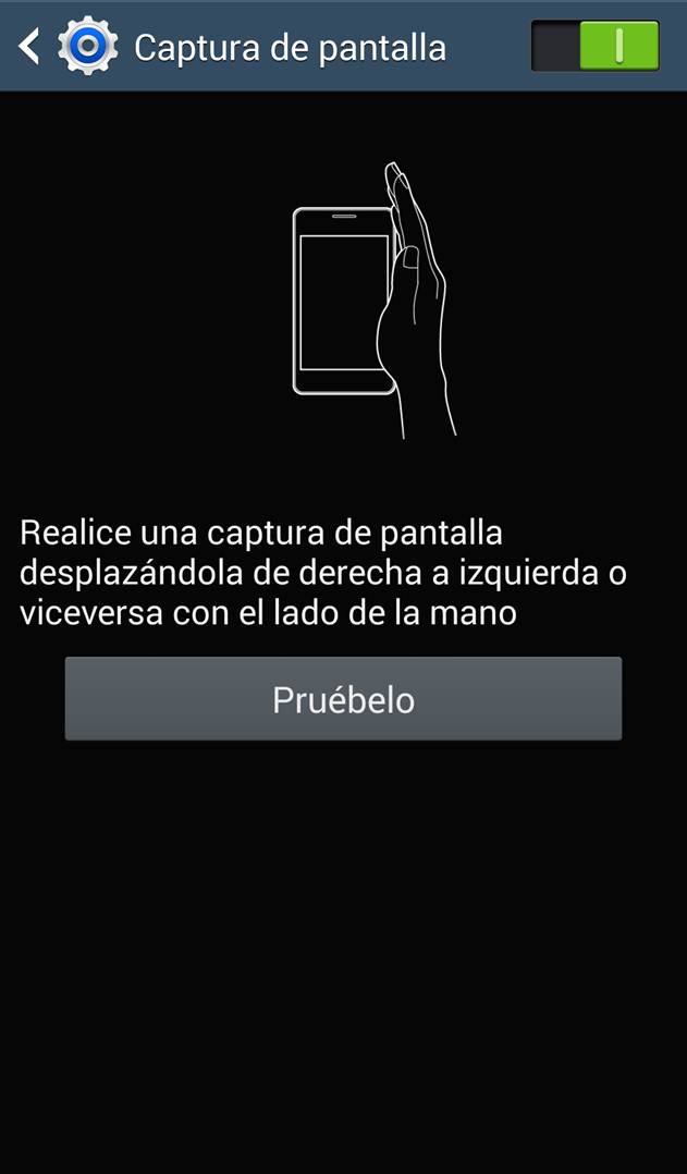 Galaxy Note3: ¿Cómo activar las capturas de pantalla con el movimiento de la mano?