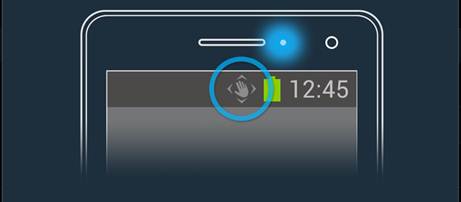 Galaxy Note3: En la barra de notificaciones me aparece un icono con forma de mano ¿Qué es?