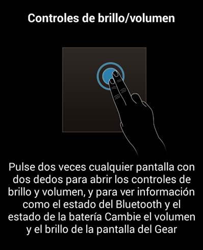Galaxy Gear: ¿Cómo acceder rápidamente a los controles de brillo y volumen?