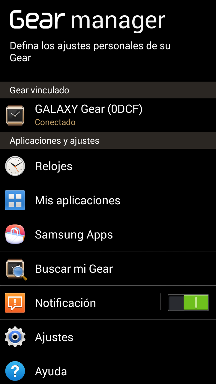 Galaxy Gear: No encuentro la tienda de aplicaciones ¿Cómo instalo aplicaciones nuevas?