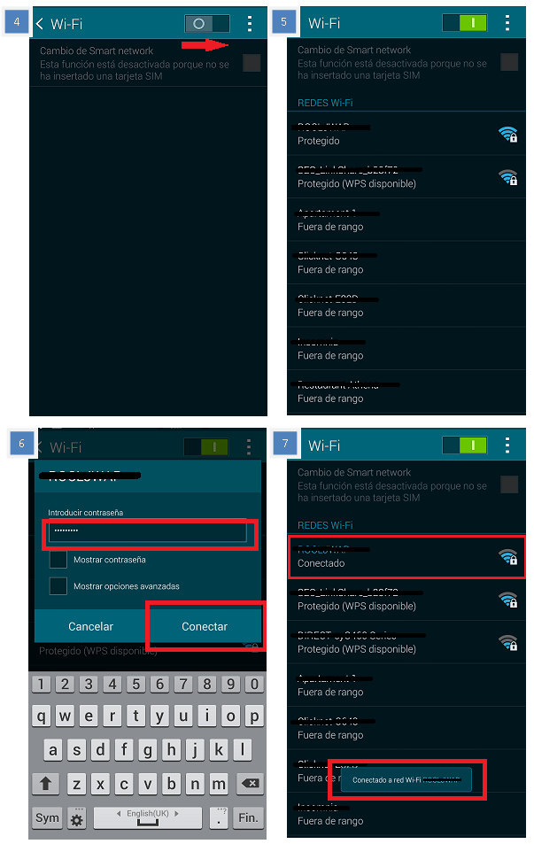 Galaxy S5: ¿Cómo me conecto a una red Wi-Fi?