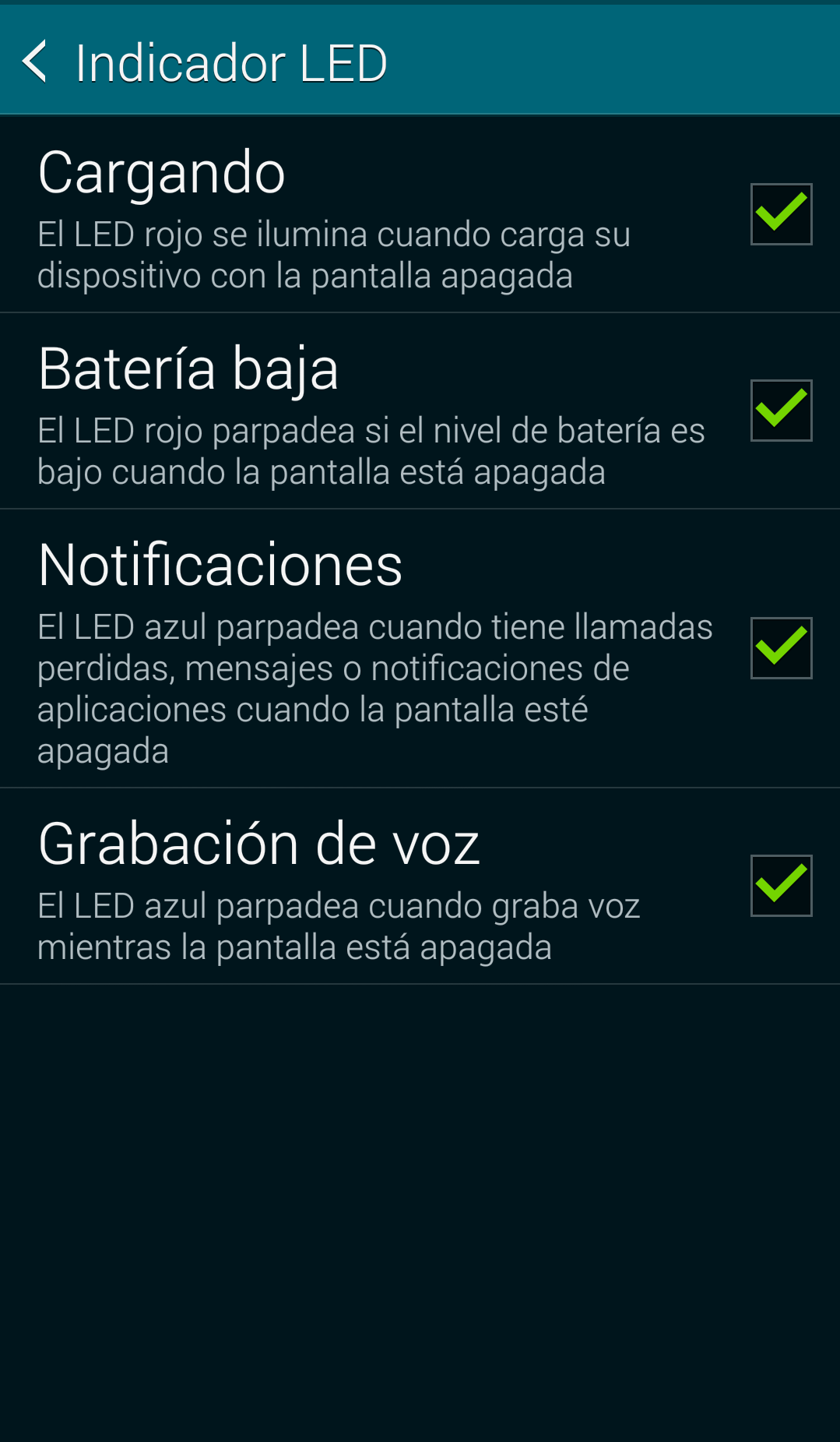 Galaxy S5: ¿Qué significa el color del indicador LED?