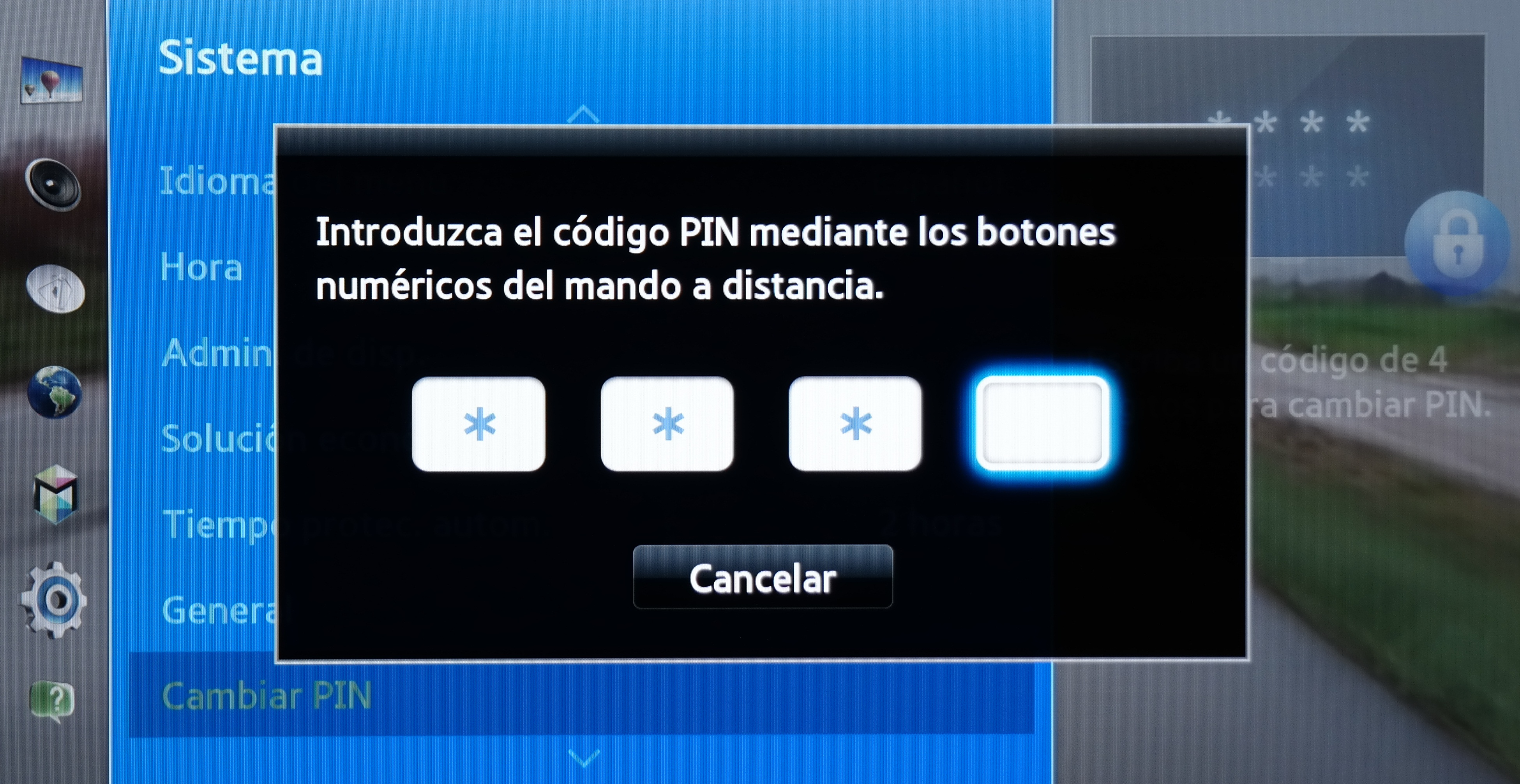 (TV Serie F) ¿Cómo cambio el PIN de mi televisor?