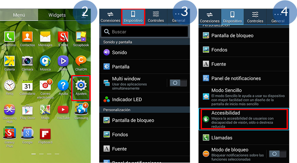 Galaxy Note3: El teléfono me habla cada vez que toco la pantalla. ¿Cómo lo desactivo?
