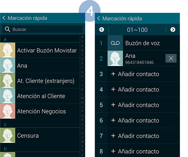 Galaxy S5: Marcación rápida. ¿Qué es y cómo asignar un contacto?