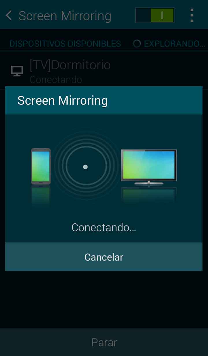 Galaxy Alpha: Screen Mirroring: duplicar la pantalla del teléfono en el televisor