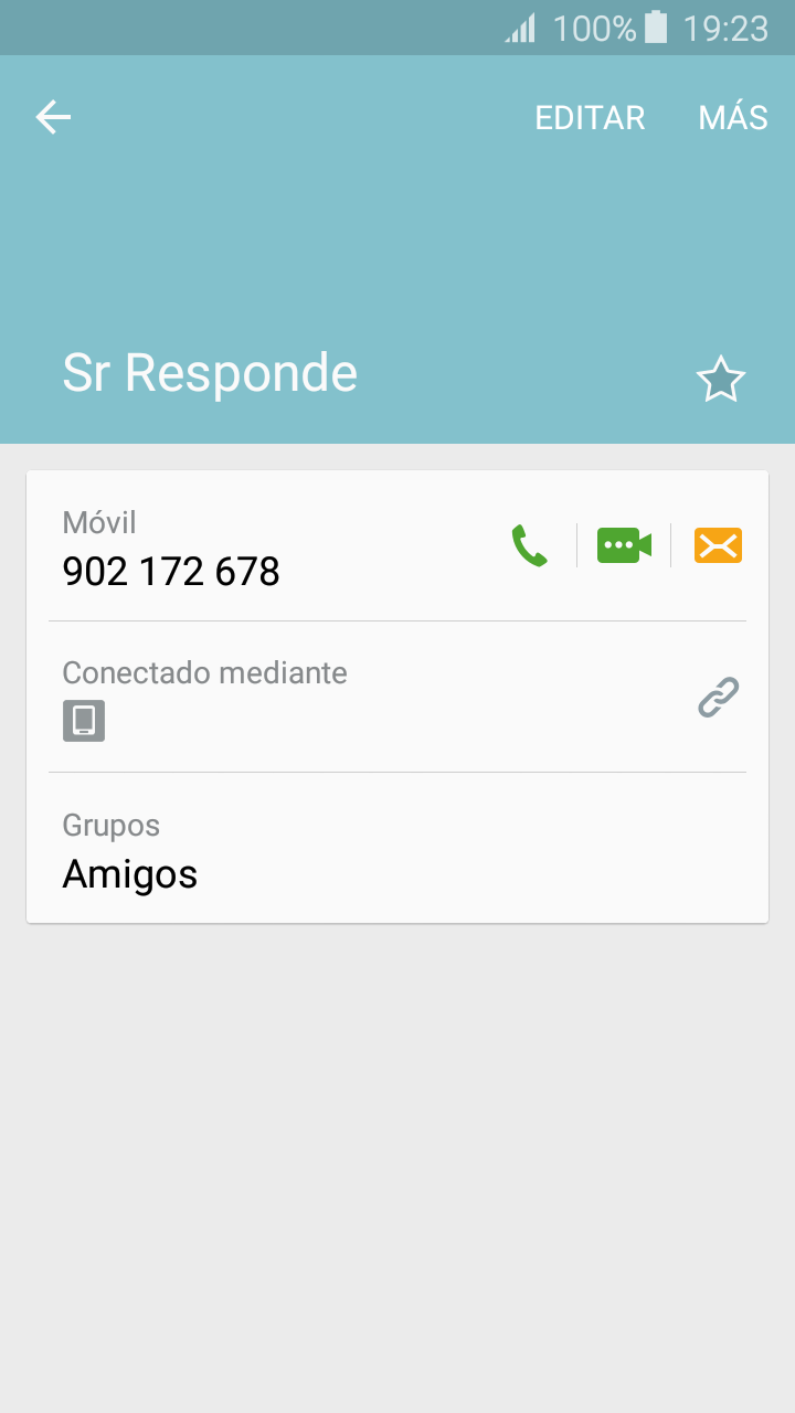 El Galaxy J3 2016 nos permite agregar contactos a la agenda para organizar y guardar información sobre las personas con las que comunicamos