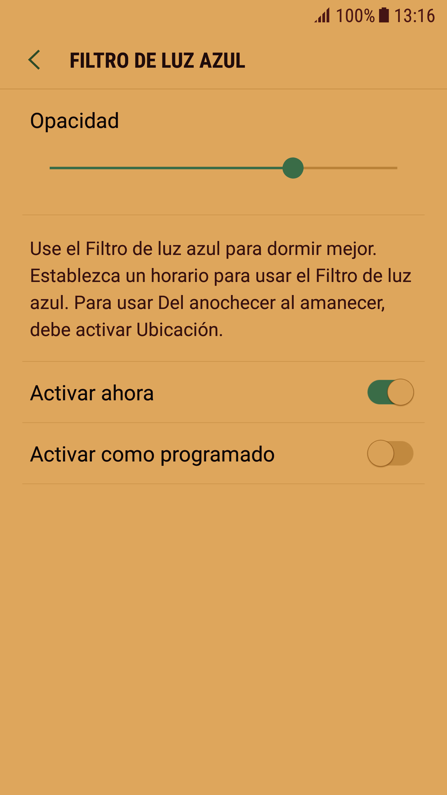 El filtro de luz azul nos permite disminuir la fatiga visual