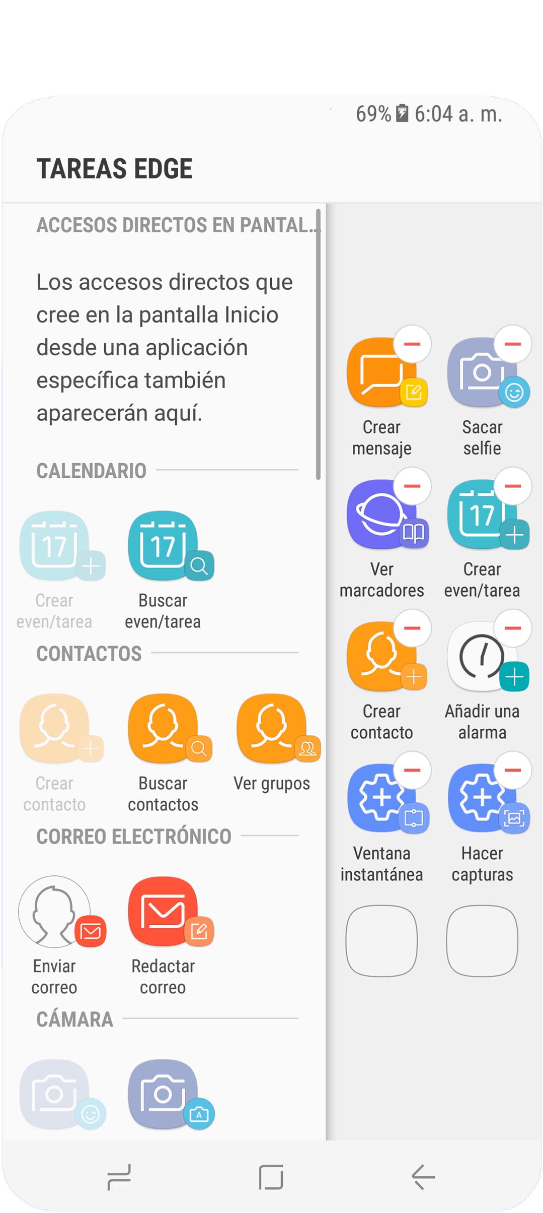 Tareas edge: ¿Cómo podemos añadir accesos directos a la pantalla edge?