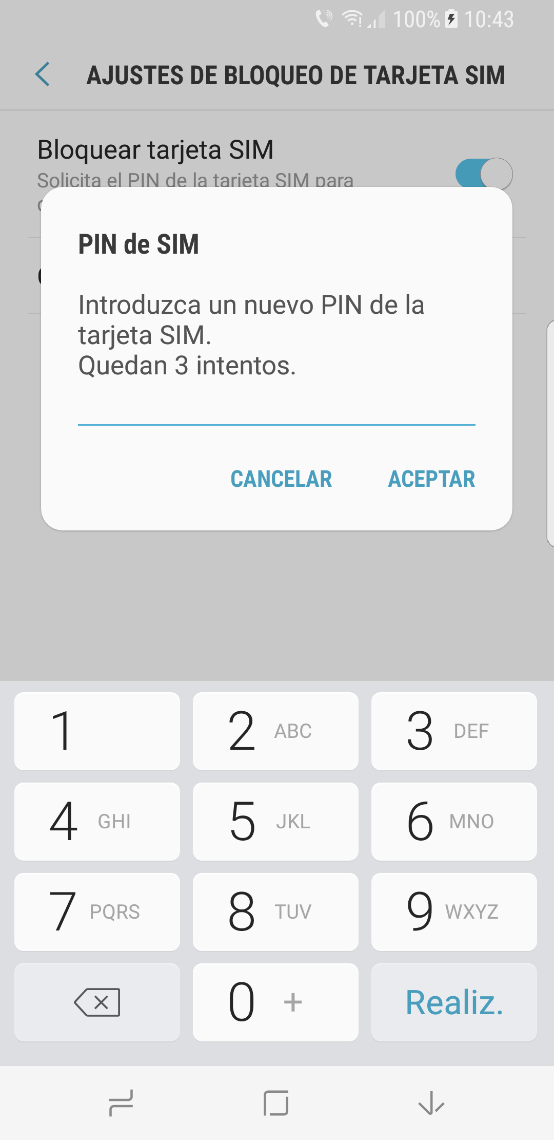 Cómo cambiar el PIN de la tarjeta SIM