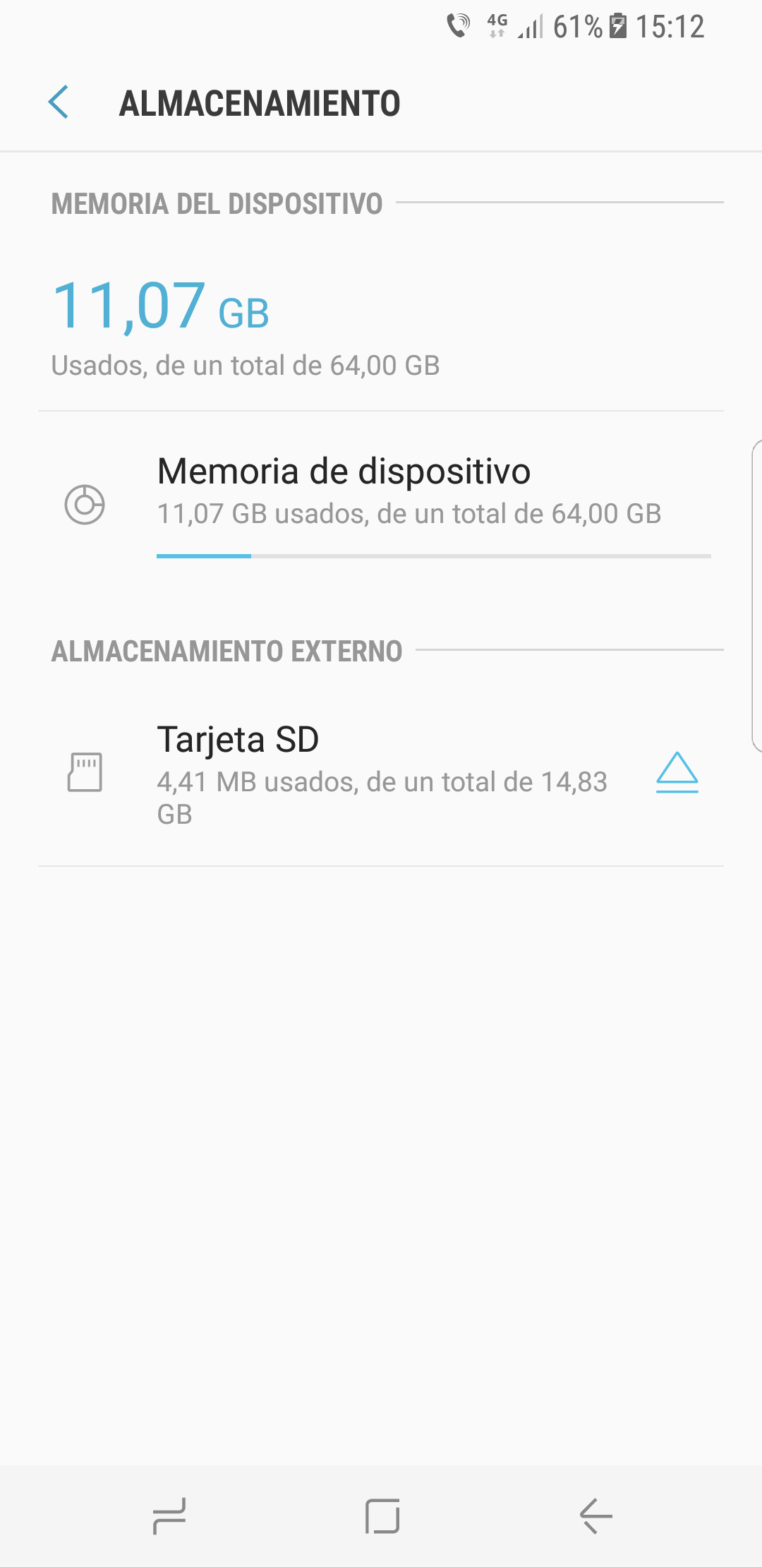 Antes de retirar la tarjeta de memoria, la deshabilitamos para extraerla de forma segura