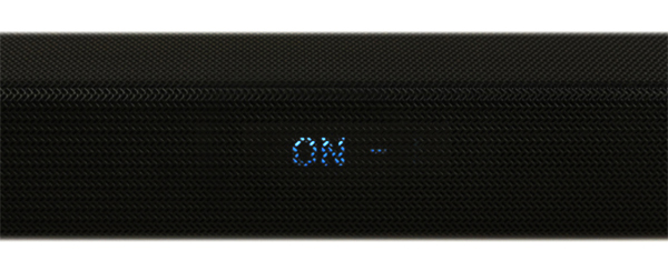 En la pantalla de la barra de sonido aparecerá el mensaje “On - power link”