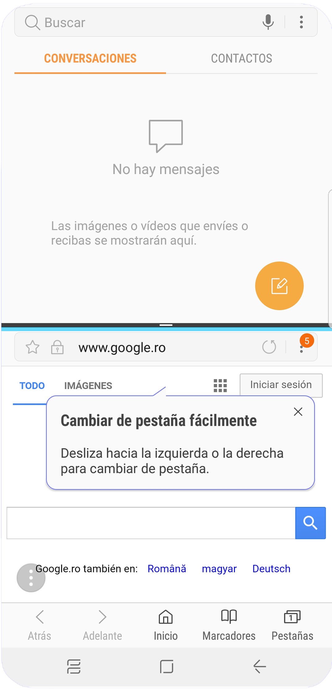 La función “Multiwindow” de nuestro Galaxy Note8 nos permite abrir dos aplicaciones a la vez