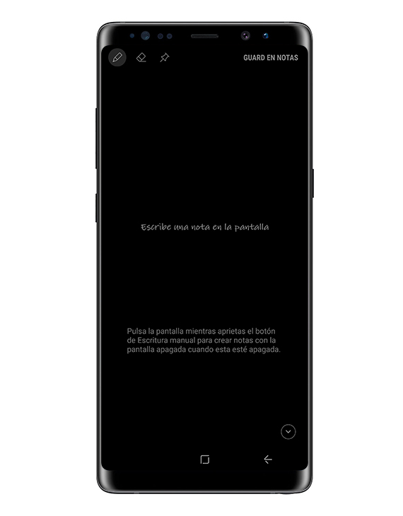 ¿Se pueden escribir notas rápidas estando la pantalla apagada?