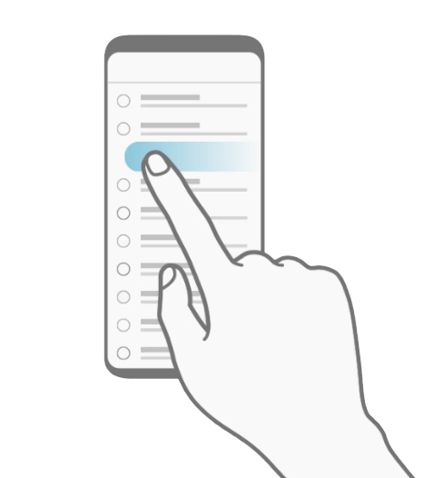El Galaxy Note8 nos permite llamar o mandar mensajes rápidamente deslizando un dedo sobre un contacto o una entrada del registro de llamadas