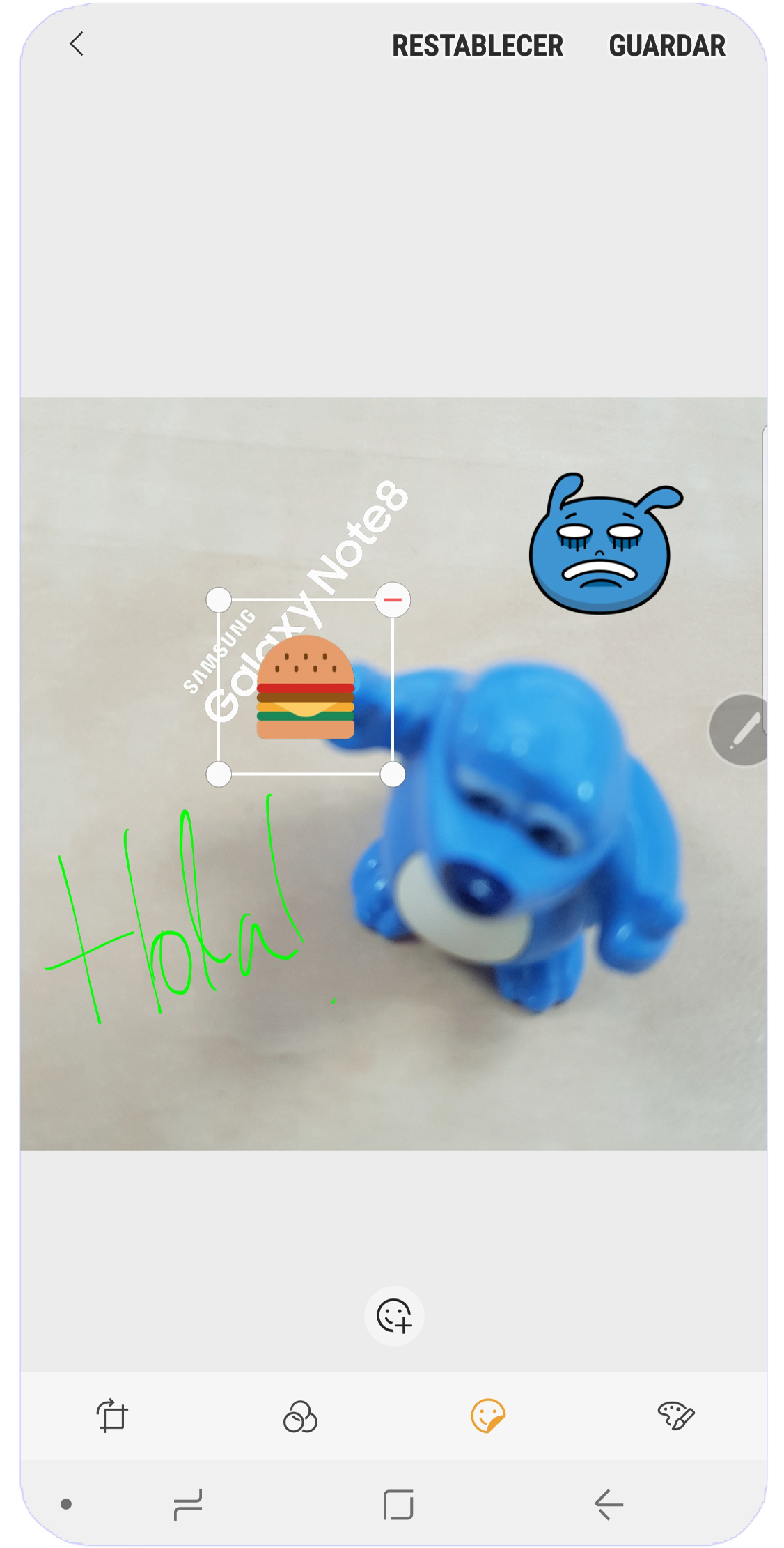 Nuestro Galaxy Note8 nos permite editar las fotografías que hemos realizado de forma muy sencilla
