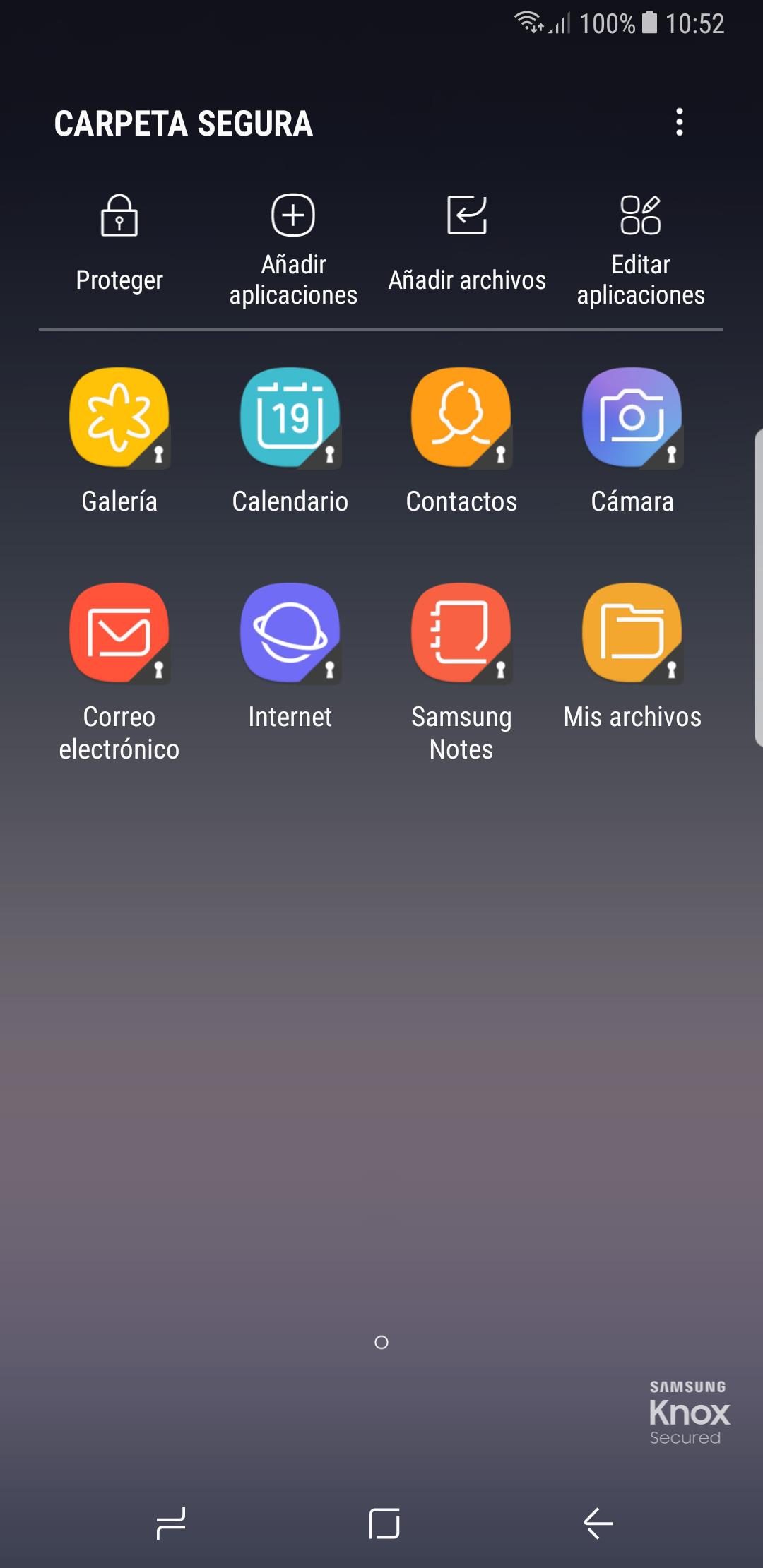 Cómo configurar la función Carpeta segura