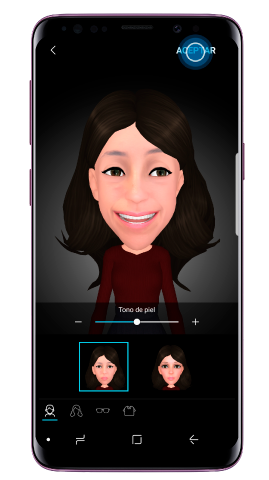 Decora tu avatar y pulsa “Aceptar”