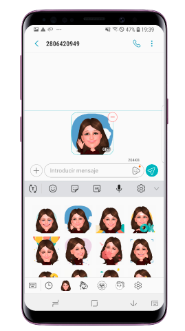 Elige un Emoji de los stickers de AR Emoji