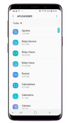 Selecciona la aplicación de la cual quieres recibir notificaciones