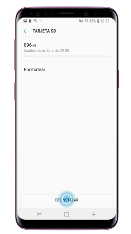 Pulsa "Desinstalar"