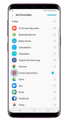Una vez activada, pulsa sobre el icono de la aplicación