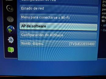 ¿Que es AP de software, en mi televisor?