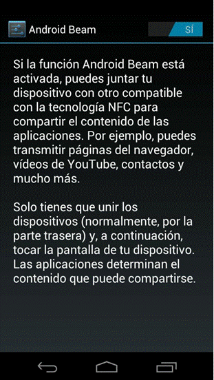 ¿Que es Android Beam?