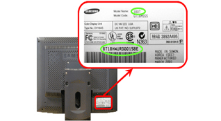 Où trouver la référence de mon produit ? Moniteur