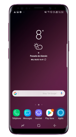 Le bouton Applis apparaîtra comme une application préférée en bas de l’écran d’accueil