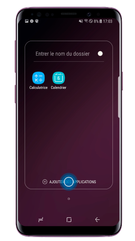Grouper des applications et créer des dossiers
