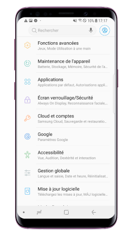 Comment cacher la barre de navigation pendant l’utilisation des applications en mode plein écran