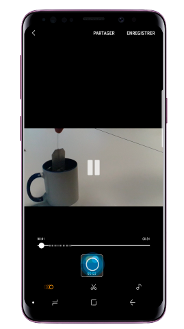 Sélectionnez la section super-ralenti de la vidéo