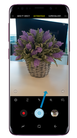 Comment ajouter un autre déclencheur à l’appareil photo de mon Galaxy S9, S9+ ?