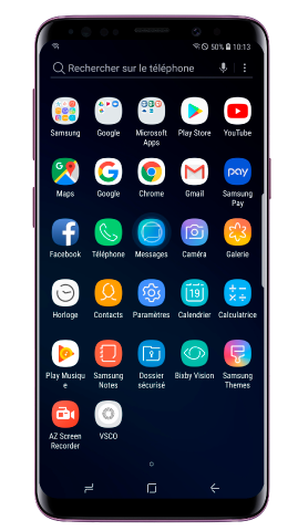 Comment supprimer tous les messages d'un contact de mon Galaxy S9/S9+ ?