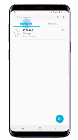 Ouvrez l'écran des applications et appuyez sur Messages