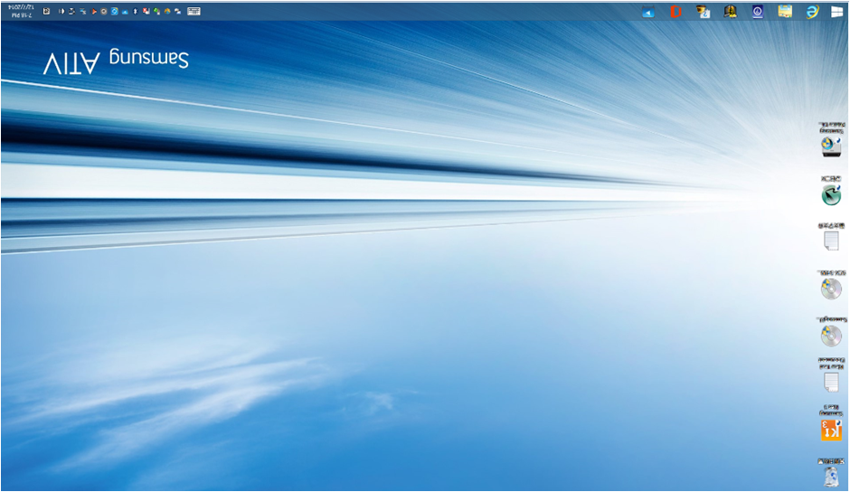 如何把倒轉的 Windows 桌面, 調較回到正常顯示?
