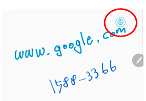 Samsung Notes 手寫文字的新功能: Action Link