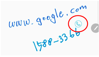 Samsung Notes 手寫文字的新功能: Action Link