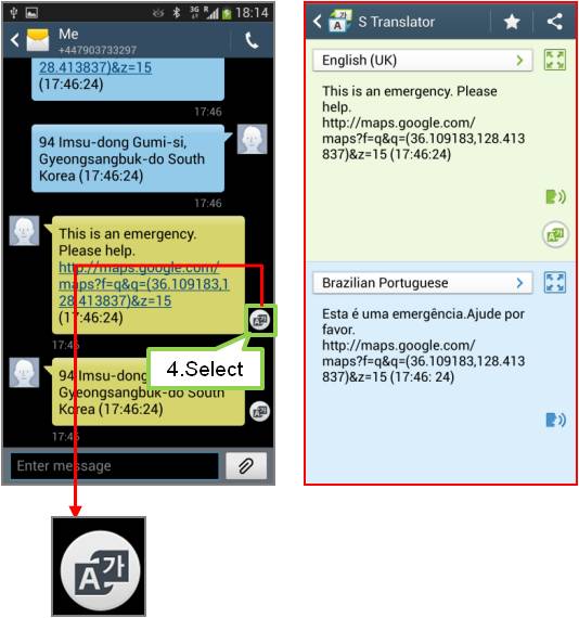 Can I Use S Translator With The Messaging App Samsung Support Hk En