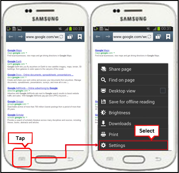 How to set Galaxy S Duos so that it automatically stores downloaded files to SD card?