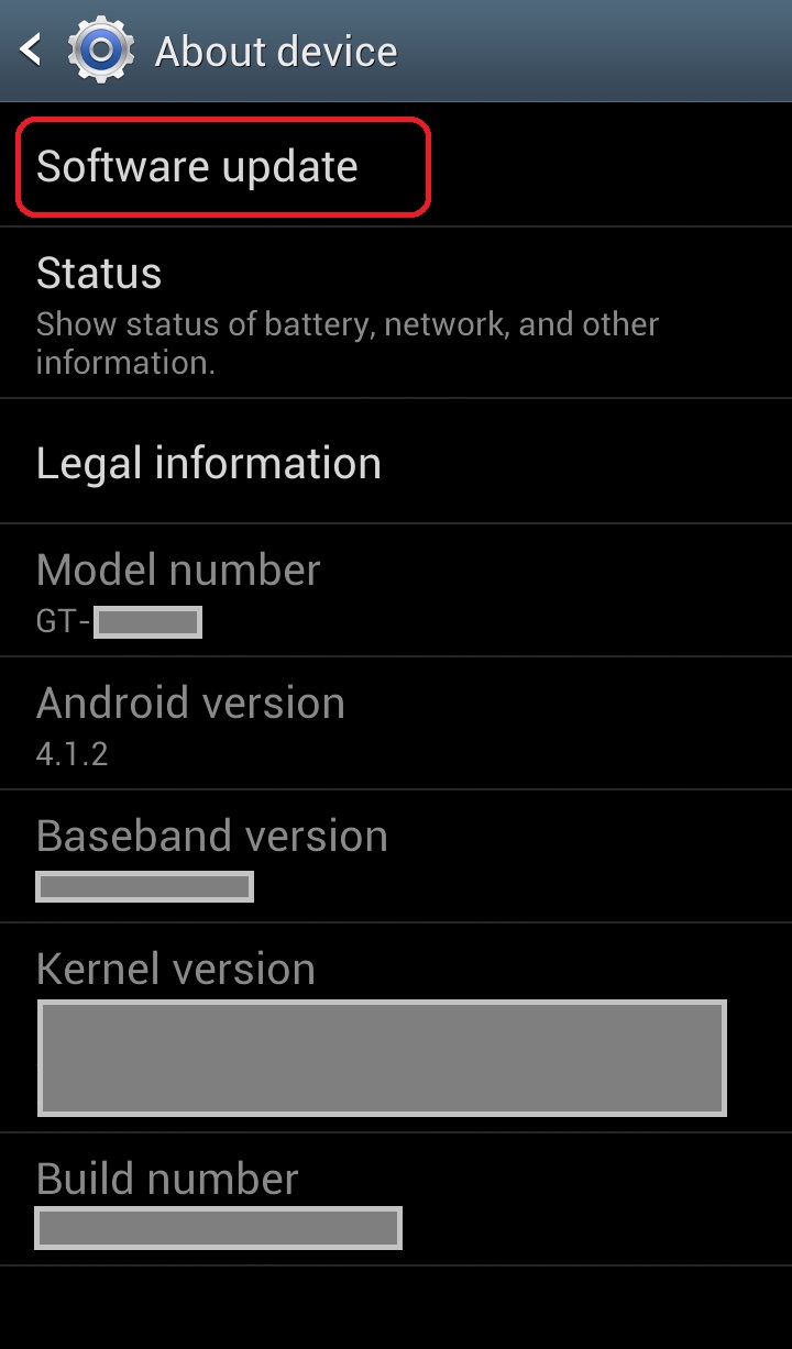 How to make software update icon at upper-left corner of screen of GALAXY S III disappear?