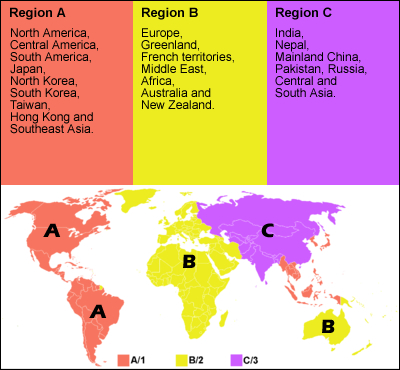 Blu Ray Regions Map | My XXX Hot Girl